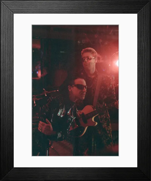 Framed Print : U2 filming the video for their single Even Better Than the Real Thing Framed Print : U2 filming the video for their single Even Better Than the Real Thing