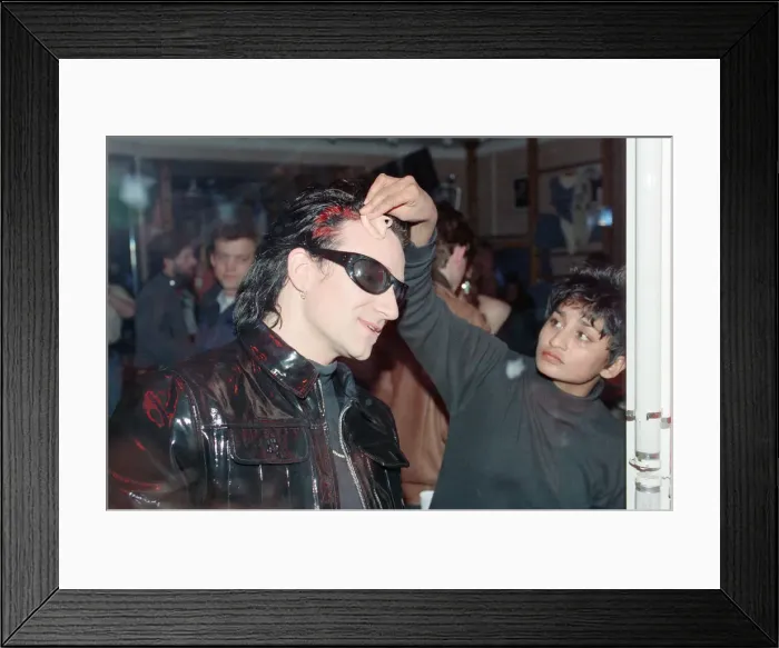 Framed Print : U2 filming the video for their single Even Better Than the Real Thing Framed Print : U2 filming the video for their single Even Better Than the Real Thing