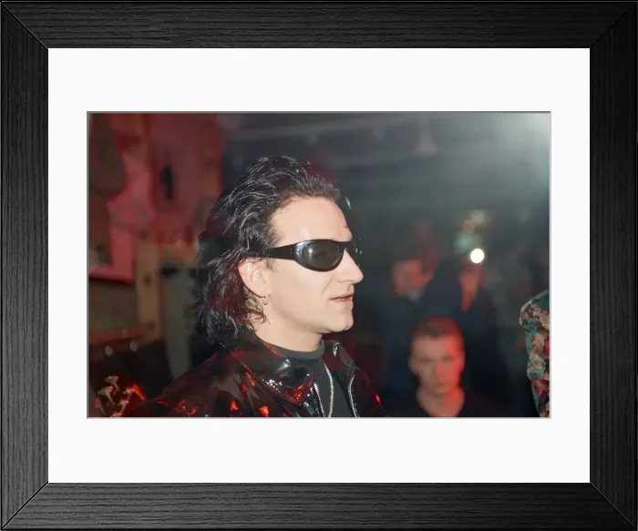 Framed Print : U2 filming the video for their single Even Better Than the Real Thing Framed Print : U2 filming the video for their single Even Better Than the Real Thing