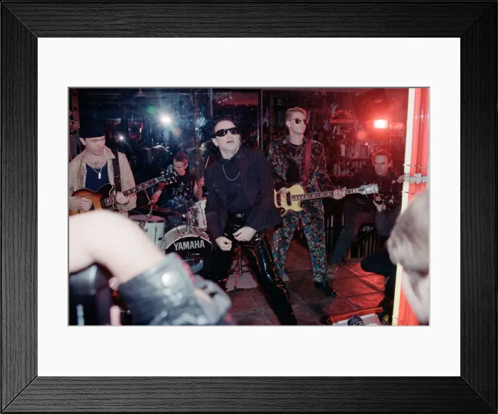 Framed Print : U2 filming the video for their single Even Better Than the Real Thing Framed Print : U2 filming the video for their single Even Better Than the Real Thing