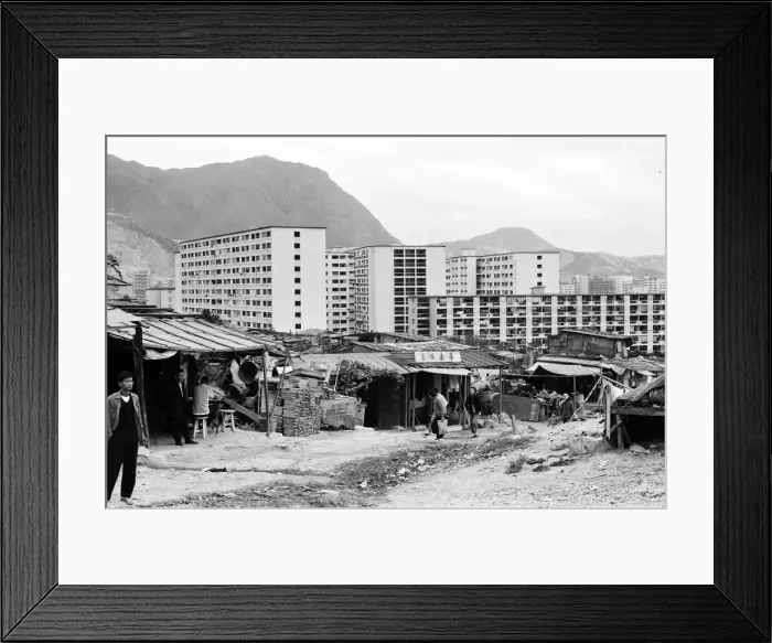 Framed Print : Life in 1960s Colonial Hong Kong, with a rapidly growing population of more than 4 Framed Print : Life in 1960s Colonial Hong Kong, with a rapidly growing population of more than 4