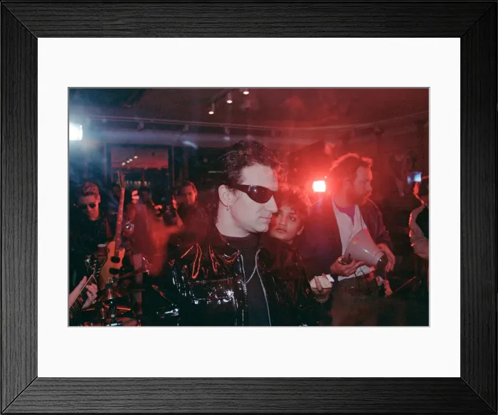 Framed Print : U2 filming the video for their single Even Better Than the Real Thing Framed Print : U2 filming the video for their single Even Better Than the Real Thing