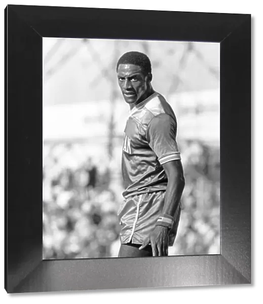 John Fashanu, stared at the photographer, during the Wimbledon at home against Liverpool