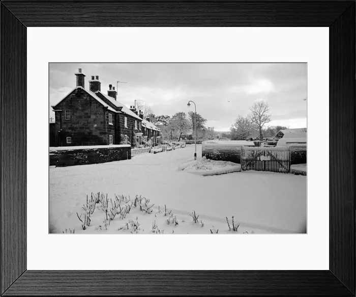 Framed Print : Snowy scenes in Teesside. 1976