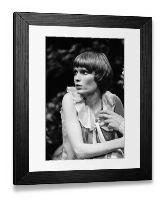 Framed Print : Mia Farrow is taking the part of Mary Rose at the Shaw Theatre, Euston Road Framed Print : Mia Farrow is taking the part of Mary Rose at the Shaw Theatre, Euston Road