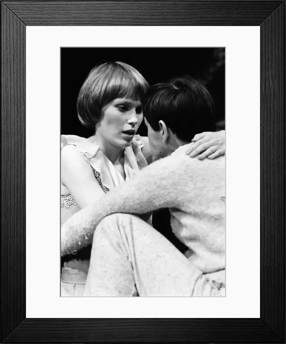 Framed Print : Mia Farrow is taking the part of Mary Rose at the Shaw Theatre, Euston Road