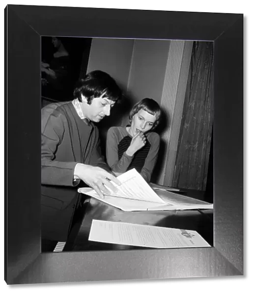 Mia Farrow and husband Andre Previn at the London Music Club in Holland Park, London