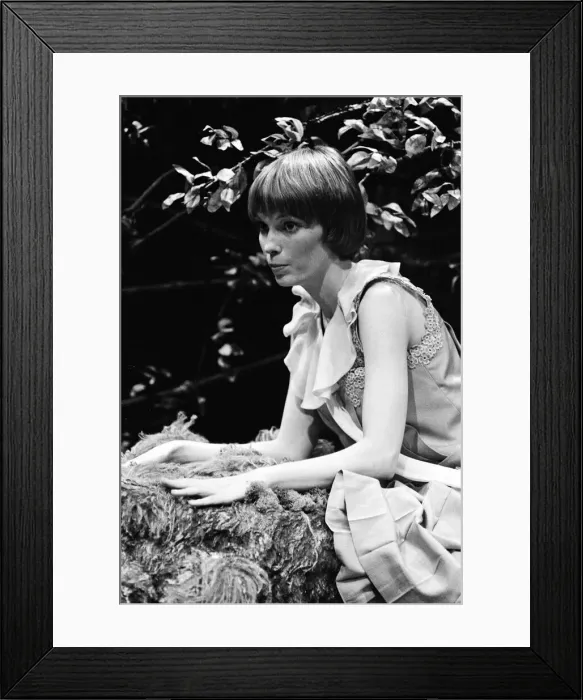 Framed Print : Mia Farrow is taking the part of Mary Rose at the Shaw Theatre, Euston Road