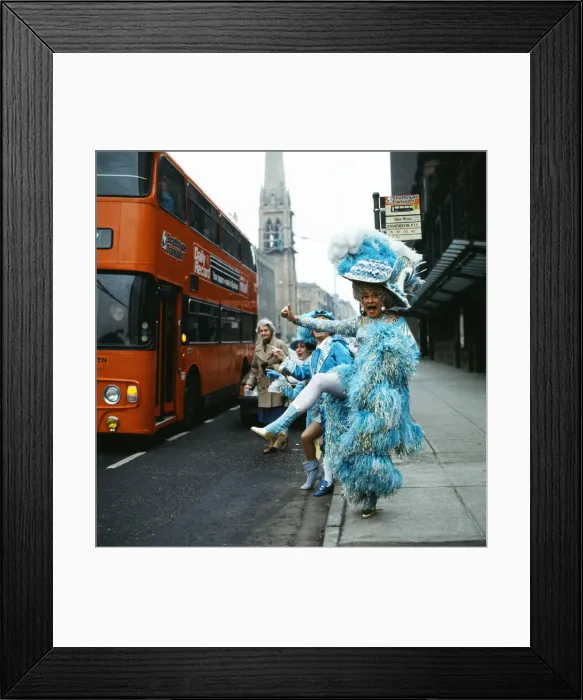 Framed Print : Actor and comedian Stanley Baxter as the Pantomime Dame. November 1983 Framed Print : Actor and comedian Stanley Baxter as the Pantomime Dame. November 1983