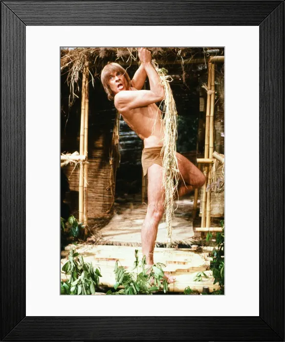 Framed Print : Actor and comedian Stanley Baxter as Tarzan. August 1981 Framed Print : Actor and comedian Stanley Baxter as Tarzan. August 1981