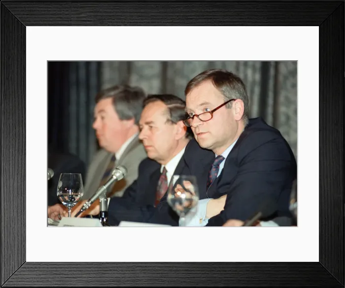 Framed Print : Jeffrey Archer, pictured at a press event for the charity the Simple Truth