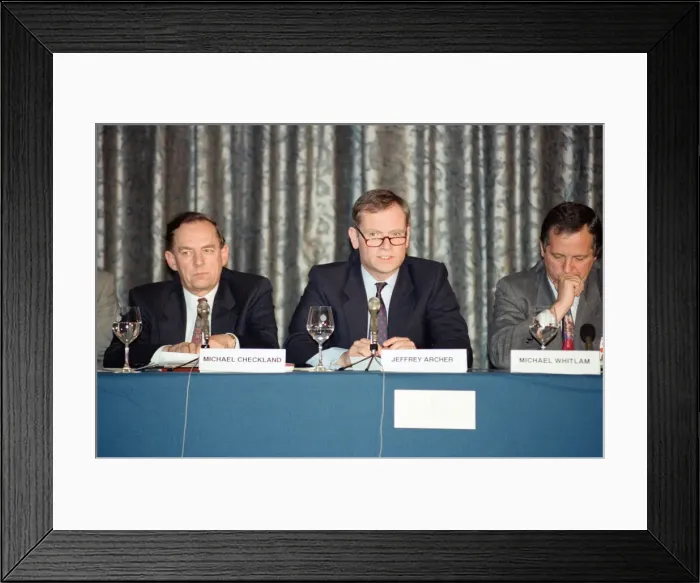 Framed Print : Jeffrey Archer, pictured at a press event for the charity the Simple Truth Framed Print : Jeffrey Archer, pictured at a press event for the charity the Simple Truth