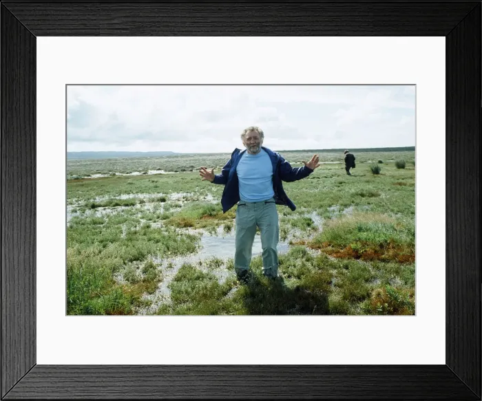 Framed Print : David Bellamy visits Islay, Inner Hebrides. August 1985 Framed Print : David Bellamy visits Islay, Inner Hebrides. August 1985