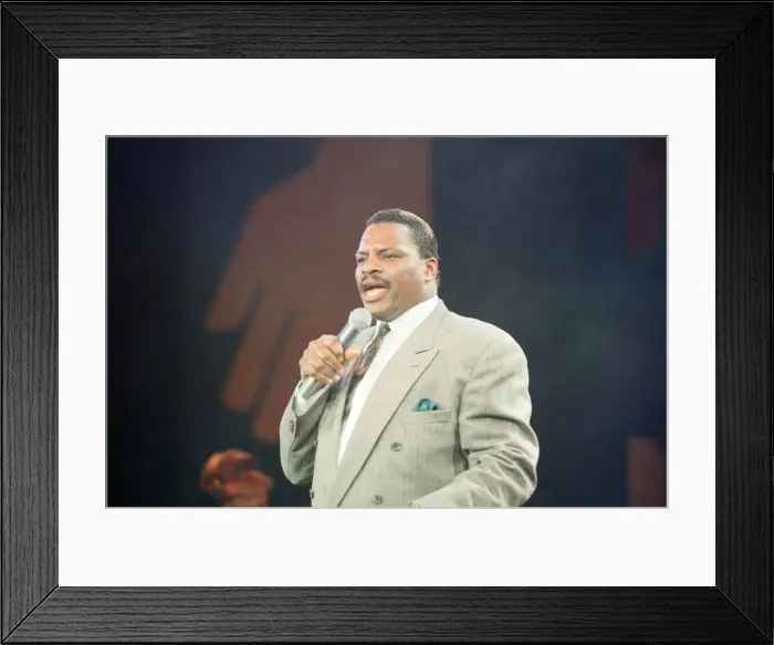 Framed Print : Alexander O Neal performing during The Simple Truth