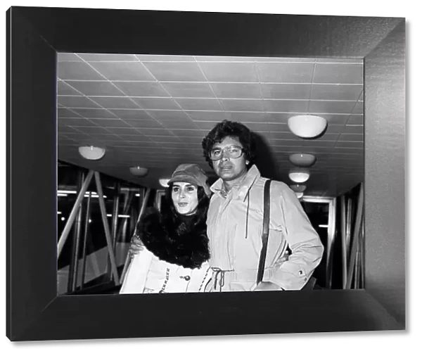 Engelbert Humperdinck at LAP with his wife Pat. 11th April 1978