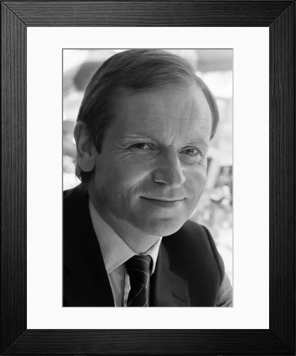 Framed Print : Jeffrey Archer pictured in London. 25th July 1985 Framed Print : Jeffrey Archer pictured in London. 25th July 1985