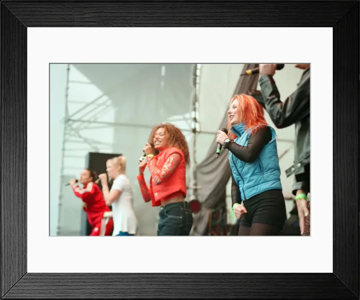 Framed Print : Spice Girls performing at the BRMB Party in the Park, Cofton Park, Birmingham Framed Print : Spice Girls performing at the BRMB Party in the Park, Cofton Park, Birmingham