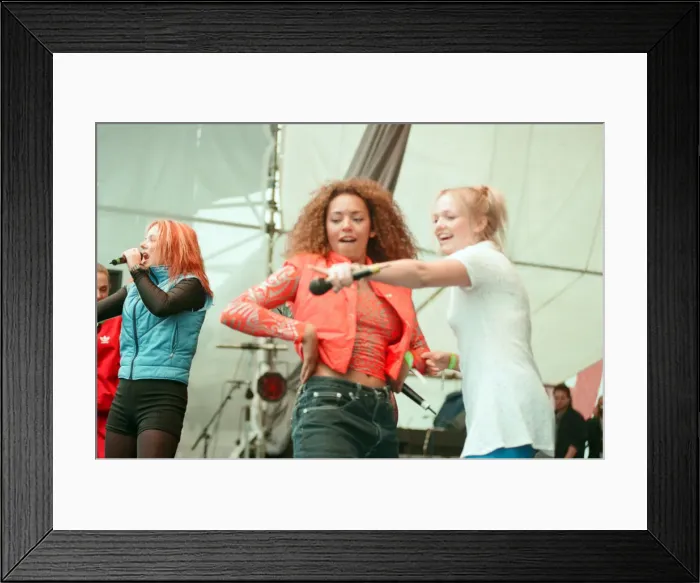 Framed Print : Spice Girls performing at the BRMB Party in the Park, Cofton Park, Birmingham Framed Print : Spice Girls performing at the BRMB Party in the Park, Cofton Park, Birmingham