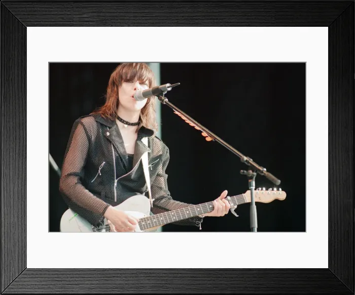 Framed Print : Chrissie Hynde (pictured) fronting her band The Pretenders Framed Print : Chrissie Hynde (pictured) fronting her band The Pretenders