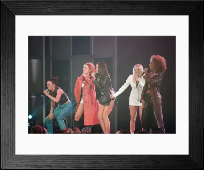 Framed Print : Spice Girls at Alexandra Palace in London to help launch new McLaren MP4 12 Formula One Framed Print : Spice Girls at Alexandra Palace in London to help launch new McLaren MP4 12 Formula One