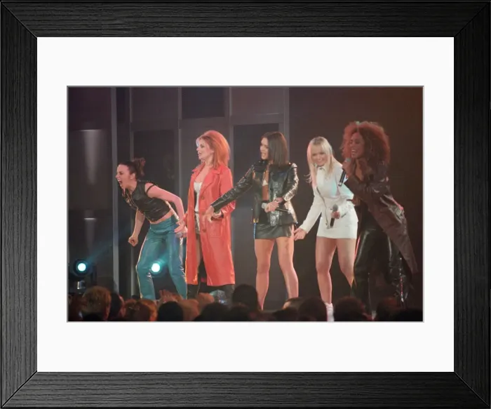 Framed Print : Spice Girls at Alexandra Palace in London to help launch new McLaren MP4 12 Formula One Framed Print : Spice Girls at Alexandra Palace in London to help launch new McLaren MP4 12 Formula One