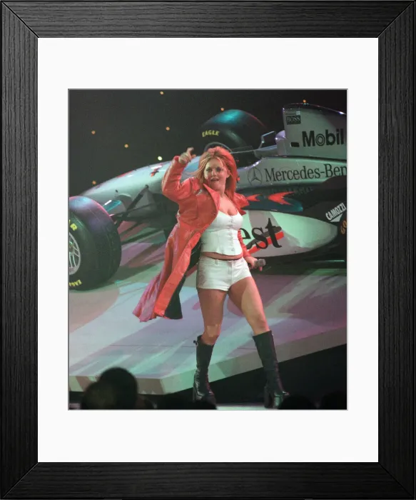 Framed Print : Spice Girls at Alexandra Palace in London to help launch new McLaren MP4 12 Formula One Framed Print : Spice Girls at Alexandra Palace in London to help launch new McLaren MP4 12 Formula One