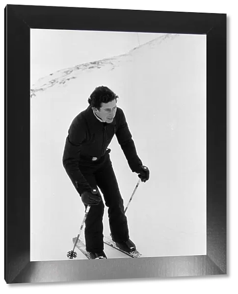 Charles, Prince of Wales, skiing at Klosters, Switzerland. 21st January 1980