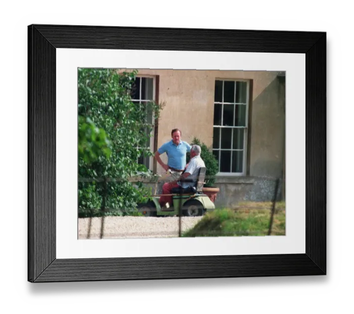 Framed Print : ANDREW PARKER BOWLES OUTSIDE HIS HOME. JULY 94-5966