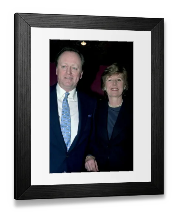 Framed Print : andrew parker bowles & rosemary pitmans wedding at chelsea registrars office - feb Framed Print : andrew parker bowles & rosemary pitmans wedding at chelsea registrars office - feb