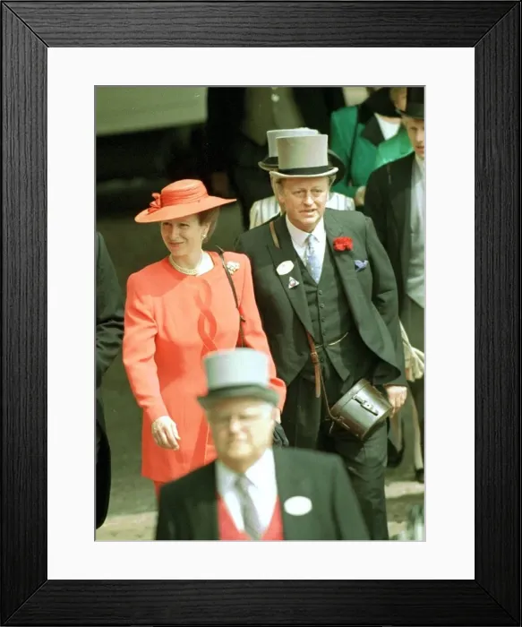 Framed Print : PRINCESS ANNE AND ANDREW PARKER BOWLES AT ASCOT 1996 Framed Print : PRINCESS ANNE AND ANDREW PARKER BOWLES AT ASCOT 1996