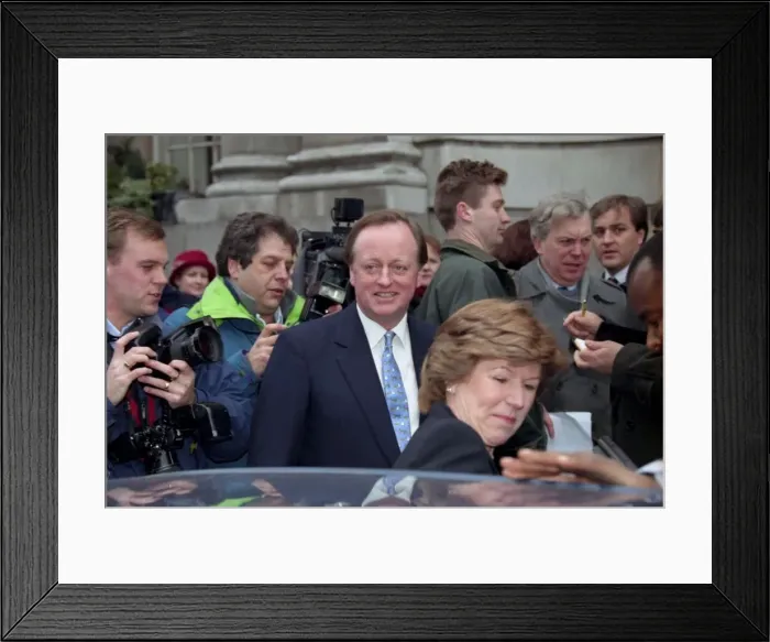 Framed Print : Andrew Parker Bowles & Rosemary Pitmans wedding at Chelsea Registrars Office Framed Print : Andrew Parker Bowles & Rosemary Pitmans wedding at Chelsea Registrars Office