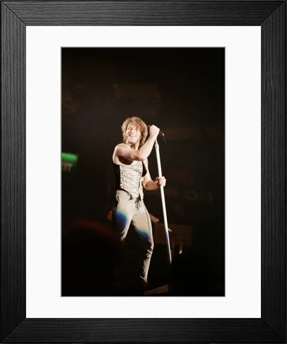 Framed Print : Jon Bon Jovi performing at Ibrox Stadium, Glasgow, Scotland during the group Bon Jovi Framed Print : Jon Bon Jovi performing at Ibrox Stadium, Glasgow, Scotland during the group Bon Jovi