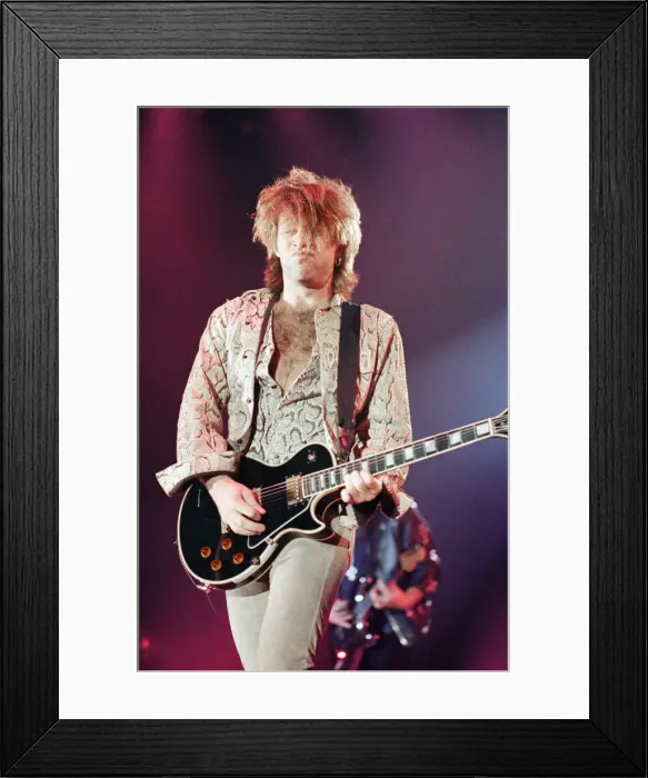 Framed Print : Jon Bon Jovi performing at Ibrox Stadium, Glasgow, Scotland during the group Bon Jovi Framed Print : Jon Bon Jovi performing at Ibrox Stadium, Glasgow, Scotland during the group Bon Jovi