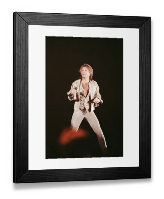 Framed Print : Jon Bon Jovi performing at Ibrox Stadium, Glasgow, Scotland during the group Bon Jovi