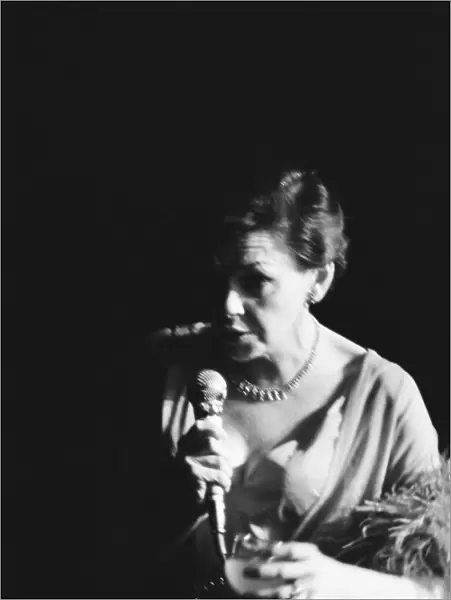 Judy Garland, American actress, singer and dancer, in concert at The Talk of the Town