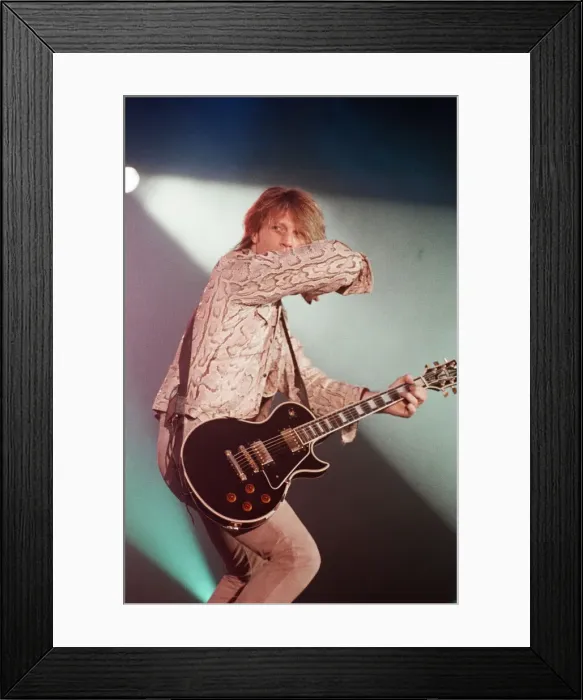 Framed Print : Jon Bon Jovi performing at Ibrox Stadium, Glasgow, Scotland during the group Bon Jovi Framed Print : Jon Bon Jovi performing at Ibrox Stadium, Glasgow, Scotland during the group Bon Jovi