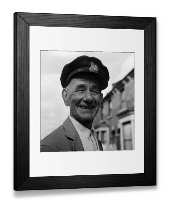 Framed Print : Milkman Norman Dennant is retiring after 50 years service with the United Dairies Framed Print : Milkman Norman Dennant is retiring after 50 years service with the United Dairies
