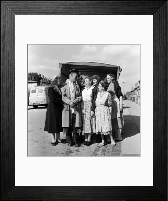 Framed Print : Milkman Norman Dennant is retiring after 50 years service with the United Dairies