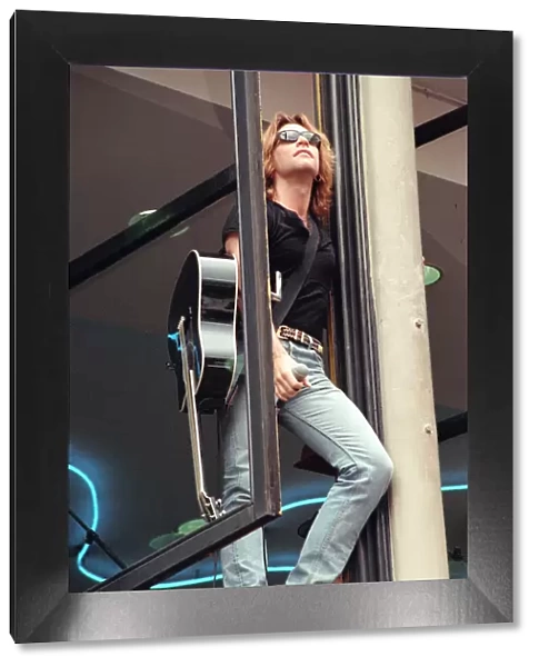 Bon Jovi, appearing at Tower Records, Argyle Street, Glasgow, Scotland