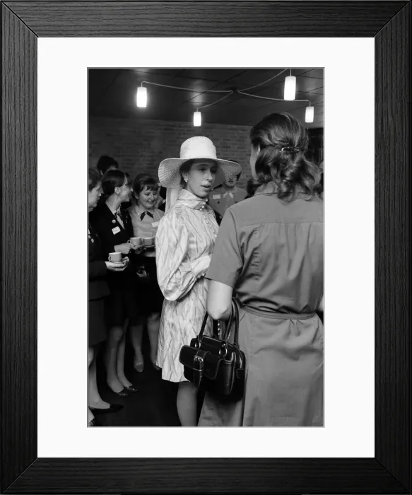 Framed Print : Princess Anne visits the Girl Guide HQ at Trefoil House, Birmingham