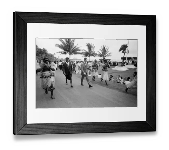 Framed Print : Charles, Prince of Wales, visits Levuka Island, Fiji. 11th October 1970 Framed Print : Charles, Prince of Wales, visits Levuka Island, Fiji. 11th October 1970