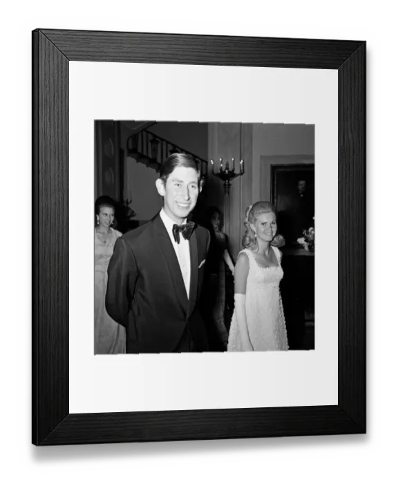 Framed Print : Prince Charles at the White House, Washington, alongside Tricia Nixon. 19th July 1970