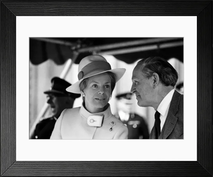 Framed Print : Katharine, Duchess of Kent, outside Manchester Town Hall. 9th April 1970