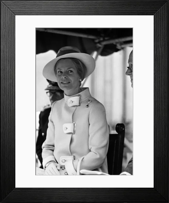 Framed Print : Katharine, Duchess of Kent, outside Manchester Town Hall. 9th April 1970