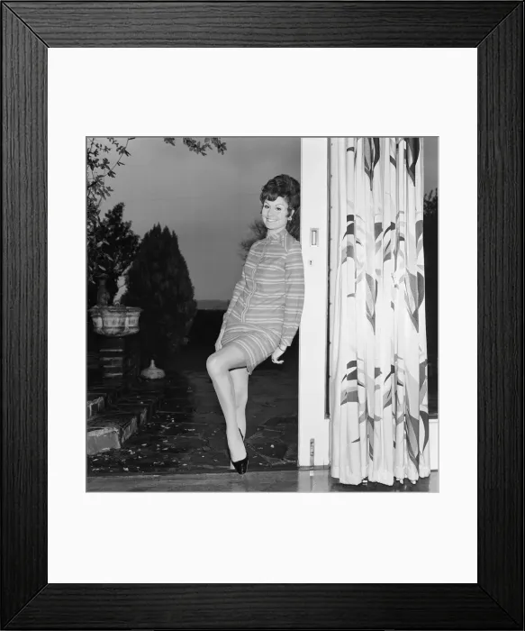 Framed Print : Angela Rippon, Journalist on Westward Television, Plymouth, Thursday 16th January 1969