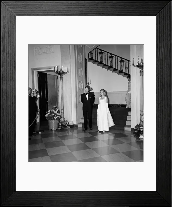 Framed Print : Prince Charles at the White House, Washington, alongside Tricia Nixon. 19th July 1970 Framed Print : Prince Charles at the White House, Washington, alongside Tricia Nixon. 19th July 1970