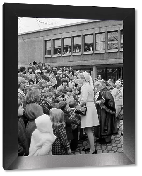 Katharine, Duchess of Kent, opens the new Civic Centre in Castleford, West Yorkshire