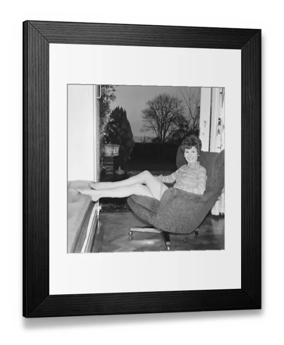 Framed Print : Angela Rippon, Journalist on Westward Television, Plymouth, Thursday 16th January 1969 Framed Print : Angela Rippon, Journalist on Westward Television, Plymouth, Thursday 16th January 1969