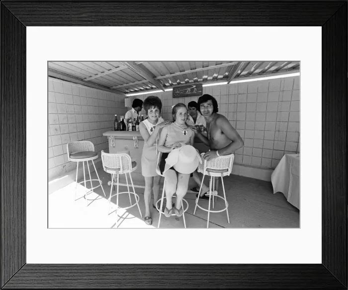Framed Print : Pictured in Las Vegas, Nevada are Janet Lovegrove and Gillian Mason Framed Print : Pictured in Las Vegas, Nevada are Janet Lovegrove and Gillian Mason