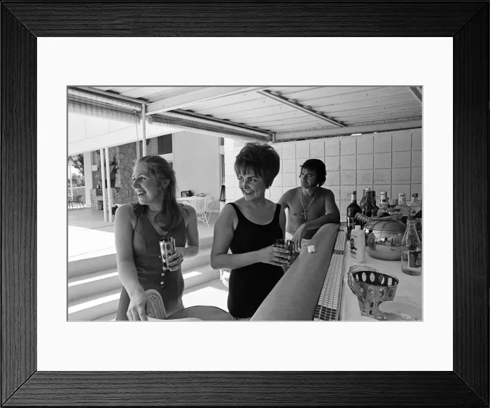 Framed Print : Pictured in Las Vegas, Nevada are Janet Lovegrove and Gillian Mason Framed Print : Pictured in Las Vegas, Nevada are Janet Lovegrove and Gillian Mason